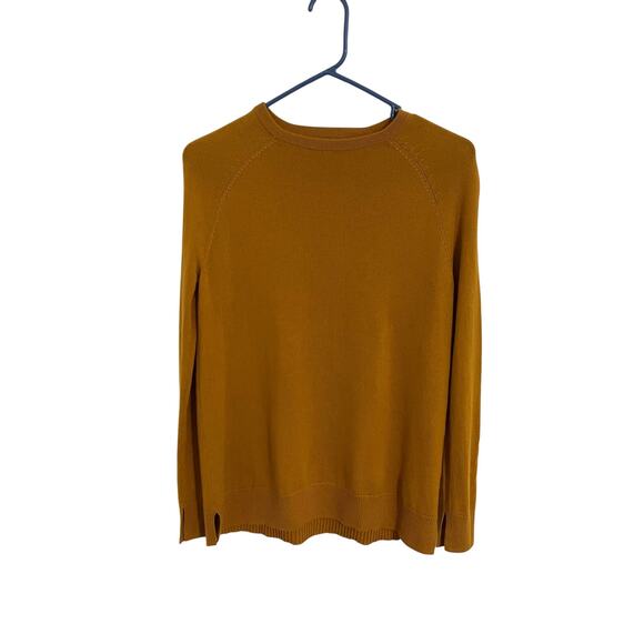 Hatch Merino Wool Pullover Womens Size 1 Small Mustard Yellow Maternity Sweater - Picture 1 of 9